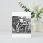 Artillerie aus dem zivilen Krieg, 1860er Postkarte (Stehend Vorderseite)
