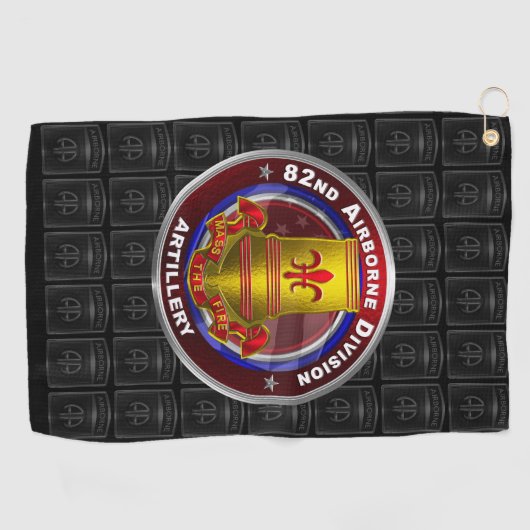 Artillerie des 82. Im Flugzeug Bereichs Golfhandtuch (Horizontal)