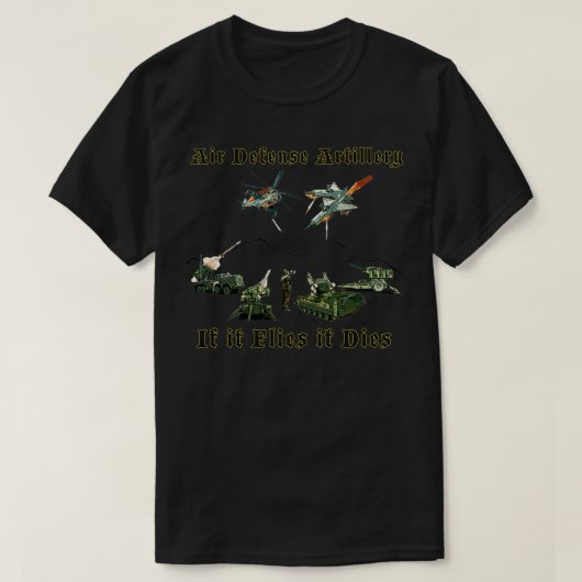 Artillerie für Luftverteidigung T-Shirt (Design vorne)