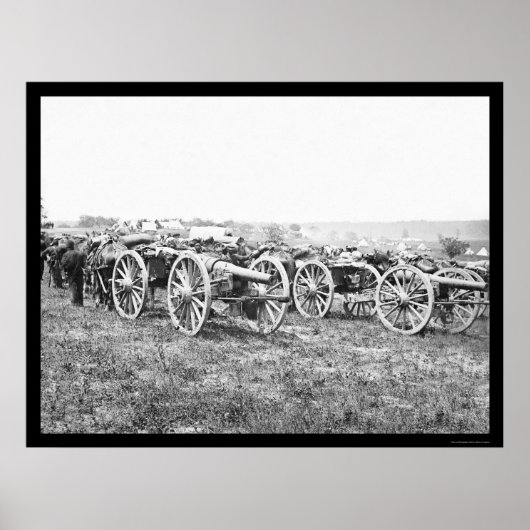 Artillerie in Richmond, VA 1862 Poster (Vorne)