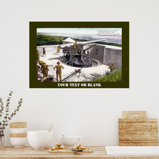 Artillerie Poster (Küche)