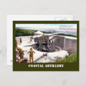 Artillerie Postkarte (Vorne/Hinten)