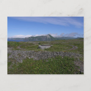 Artillerieberg des Zweiten Weltkriegs, Insel Unala Postkarte