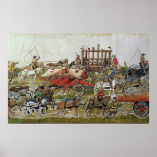 Artilleriezug von Maximilian I Poster