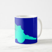 Artillery Gun Blue Coffee Tasse (VorderseiteRechts)