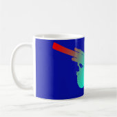 Artillery Gun Blue Coffee Tasse (Links)
