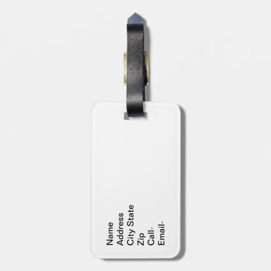 Artillerymen Gepäckanhänger (Rückseite vertikal)