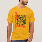 Artimis Unique Design QR Code Scan zum Besuch Inst T-Shirt (Vorderseite)