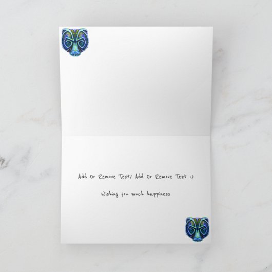 Artio Innerhalb~ Feiertagskarte (Innenseite)