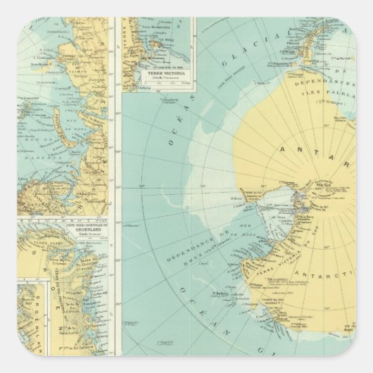 Artis, Antarktis Quadratischer Aufkleber (Vorderseite)