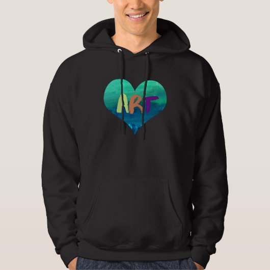 Artis Teacher  For  Colorful Heart  4 Hoodie (Vorderseite)