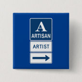 Artisan Artist Studio Signieren Directmailing Button (Vorderseite)