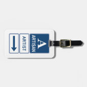 Artisan Artist Studio Signieren Directmailing Gepäckanhänger (Vorderseite horizontal)