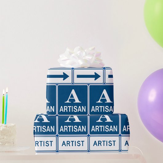 Artisan Artist Studio Signieren Directmailing Geschenkpapier