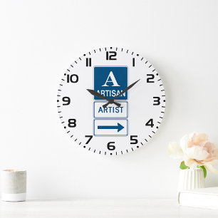 Artisan Artist Studio Signieren Directmailing Große Wanduhr