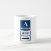 Artisan Artist Studio Signieren Directmailing Kaffeetasse (Mittel)