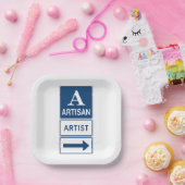 Artisan Artist Studio Signieren Directmailing Pappteller (Party)