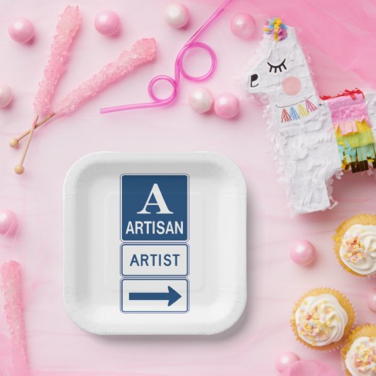 Artisan Artist Studio Signieren Directmailing Pappteller (Party)