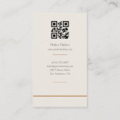 Artisan-Bäckerei-QR-Code Visitenkarte (Rückseite)