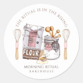Artisan Baker Dessert Caterer Product Runder Aufkleber (Vorderseite)