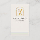 Artisan Bakery QR Code Visitenkarte (Vorderseite)