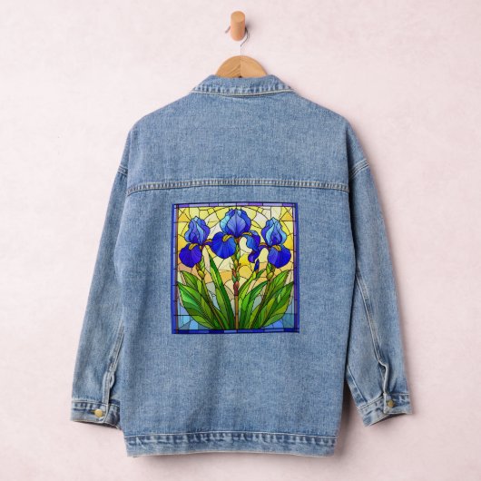 Artisan Blue Iris gesteinigtes Glas Denim Jacket Jeansjacke (Hangar)