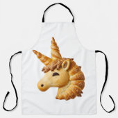 Artisan Braided Bread Unicorn Head Sculpture Schürze (Vorderseite)