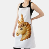 Artisan Braided Bread Unicorn Head Sculpture Schürze (InSitu)