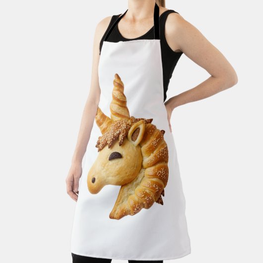 Artisan Braided Bread Unicorn Head Sculpture Schürze (InSitu)