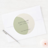 Artisan Candle Lid Sage Minimalist Scent Sticker (Umschlag)