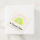 Artisan Canvas Rainbow 'Happiness is Homemade' Geschenkanhänger (Beispiel)