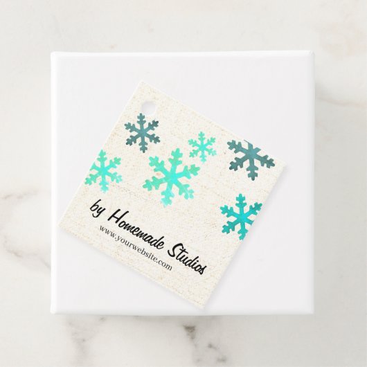 Artisan Canvas Snowflake Happiness Geschenkanhänger (Beispiel)
