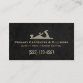 Artisan Carpenter Wood Planer Bau Visitenkarte (Vorderseite)