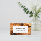 Artisan Carpentry Simple Modern QR Code Visitenkarte (Stehend Vorderseite)