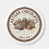 Artisan Chocolates Vintage Kakao Magnet (Vorne)