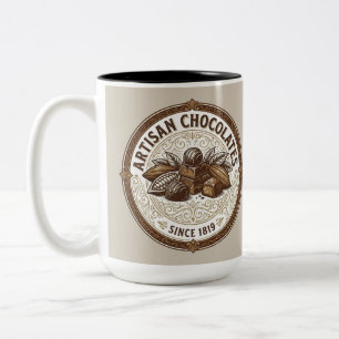 Artisan Chocolates Vintage Kakao Zweifarbige Tasse