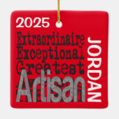Artisan Extraordinaire CUSTOM Keramikornament (Rückseite)