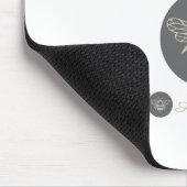 Artisan-Farm-Shop- oder Bauernmarkt-Bienen-Logo Mousepad (Ecke)