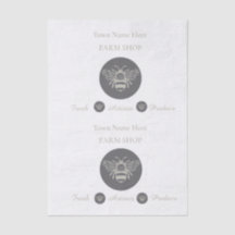 Artisan Farm Shop oder Farmers Market Bienen-Logo