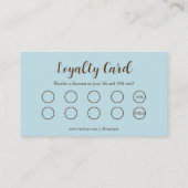 Artisan Gold Baker Bäckerei Koch Hat Catering Blue Treuekarte (Rückseite)