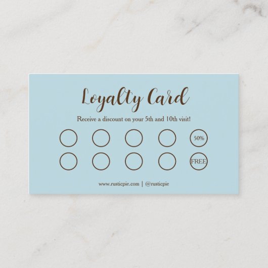 Artisan Gold Baker Bäckerei Koch Hat Catering Blue Treuekarte (Rückseite)