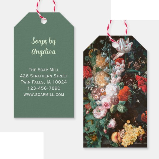 Artisan Handmade Soap Floral Hang Tag Geschenkanhänger