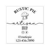 Artisan Koch Hat Business Name Bakery Permastempel (Design)