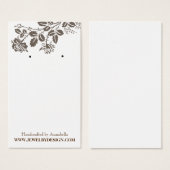 Artisan Lacy Floral Earring Holder Custom Juwelier (Vorne & Hinten)