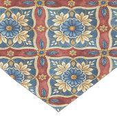 Artisan Look Table Runner mit mediterranen Fliesen Großer Tischläufer (Ecke)