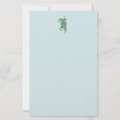 Artisan Monogram K Green Garden Felt Stationery Briefpapier (Vorderseite)