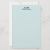 Artisan Monogram P Green Garden Felt Stationery Briefpapier (Rückseite)