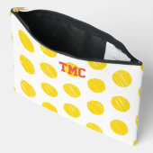 Artisan Polka Dots Pickleball INITIALS Sportspass Zubehörtasche (Offen)