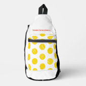 Artisan Polka Dots TEAM PICKLEBALL Sportspass Crossbody Bag (Vorderseite)