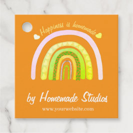 Artisan Rainbow 'Happiness is Homemade'  Geschenkanhänger